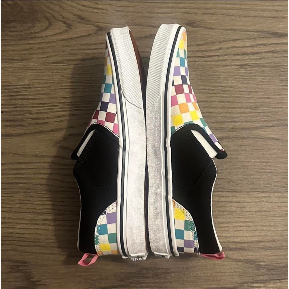 Colorful Checkered Slip-Ons - Picture 5 of 7